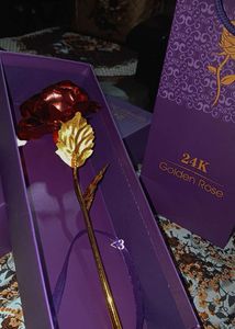24K Golden Rose with Gift Box