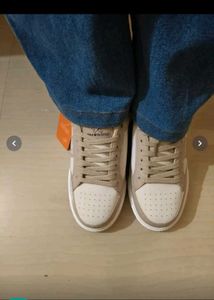 HRX Beige &amp; White Sneakers