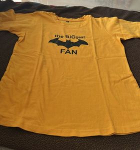 Yellow "Biggest Fan" Batman T-Shirt