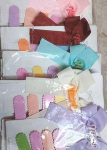 Cute "Nice" Hair Bow Clip Set