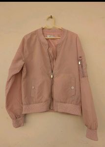 Light Pink Bomber Jacket