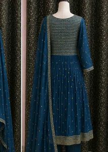 Elegant Teal Kurta Set with Dupatta