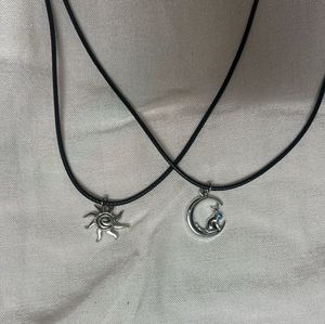 Sun & Moon Cat Pendant Necklaces