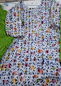 Vibrant Printed Kurta Set with Dupatta