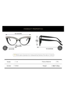 Sparkling Rhinestone Embellished Eyeglasses