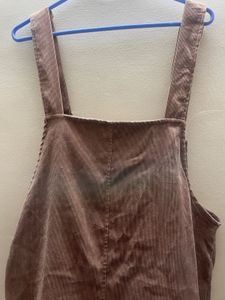 Brown Corduroy Pinafore Dress