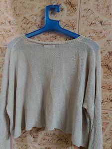 Sparkly Cropped Sweater