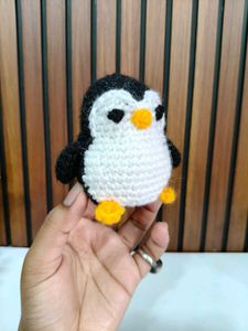 Handmade Crochet Penguin Toy