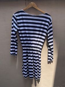 Striped Long Sleeve Mini Dress