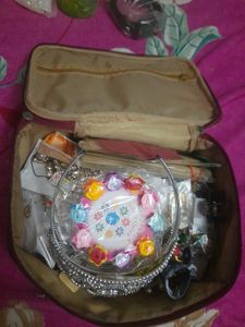 Embroidered Floral Pouch