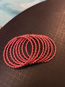 Pink &amp; Golden Traditional Bangles Set 💗✨