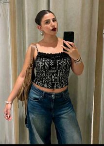 Tribal Print Spaghetti Strap Top