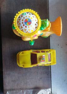 Lot of 3 Toy Vehicles and Rattles