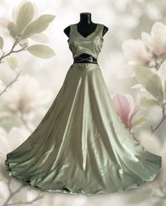 Elegant Pastel Green Lehenga Set