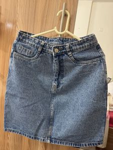 Classic Blue Denim Mini Skirt