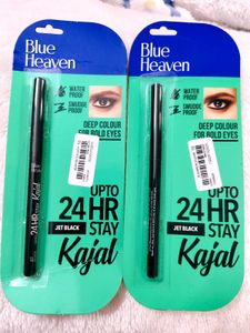 Blue Heaven 24Hr Stay Matte Pencil Kajal Black Wat