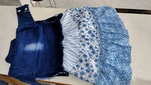 Adorable Baby Girl's Denim Jacket &amp; Dress Set
