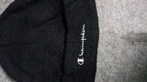 Champion Black Beanie Hat
