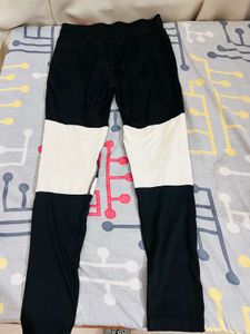 Stylish Black &amp; White Striped Pants