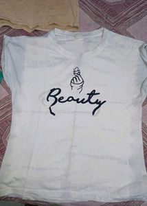sale !🔥 cobos White "Beauty" Graphic T-Shirt