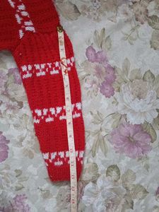 Red &amp; White Knit Sweater