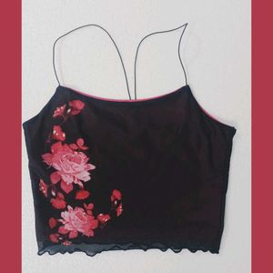 Floral Print Crop Top &amp; Skirt Set