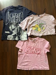 Bundle of 3 Graphic Tees size M-L
