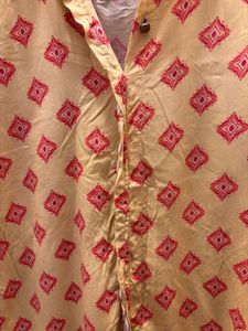 Yellow Printed Kurta set