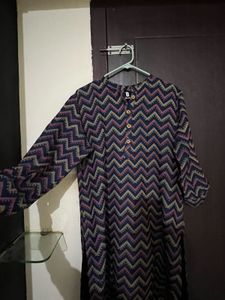 Stylish Chevron Print Kurta