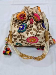 Embroidered Potli Bag