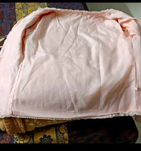 Peach Faux Furr Jacket