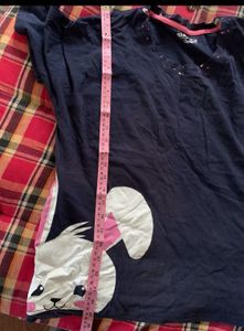 Cute Navy Blue Bunny T-Shirt