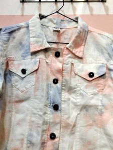 Tie-Dye Denim Jacket