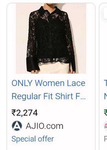 Lace Shirt  regularfit- Elegant & Chic