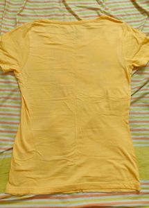 Yellow Graphic Print T-Shirt