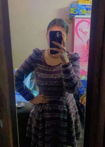 Stylish Knit Fit & Flare Dress