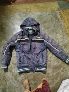 Vintage Striped Padded Jacket