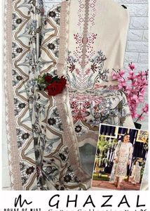 Ghazal 26  3 pc cottons suit.