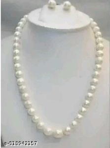 Classic Pearl Necklace &amp; Earrings