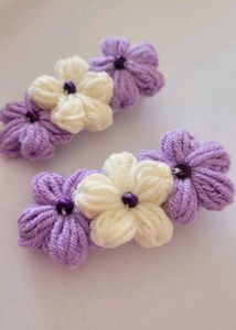 Floral Hair Clips - Set of 2