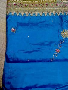 Blue kanjivaram Silk Saree