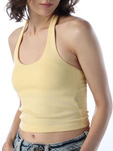 Yellow Ribbed Tank Tops (set of 2)