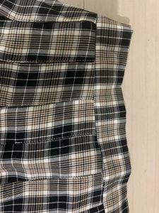 Plaid Pleated Skirt