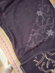Elegant Black Saree with Blouse