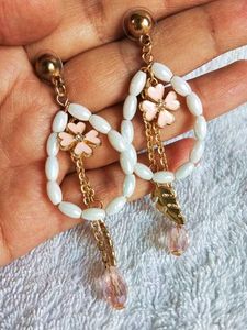 Dangle Flower Drop Earrings