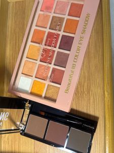Eyeshadow Palette with eyebrow  freebie