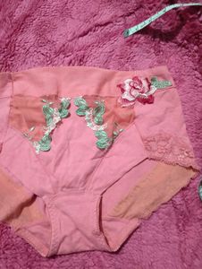 Pretty Pink Lace Butterfly Briefs