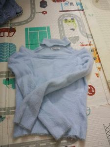Baby Blue Fuzzy Sweater
