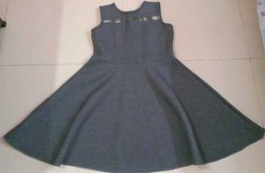 Chic Grey Sleeveless Fit and Flare Dress