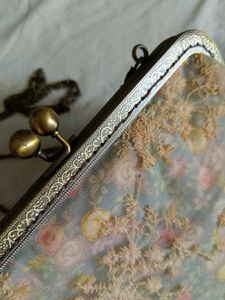 Vintage Floral Lace Clutch Bag